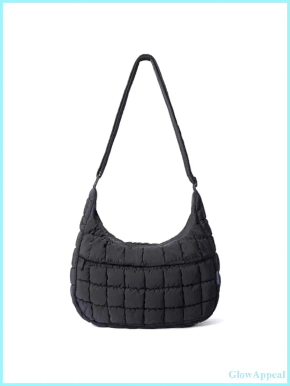 Women's Quilted Puffer Crossbody Hobo Bag Nylon Shoulder Handbag with